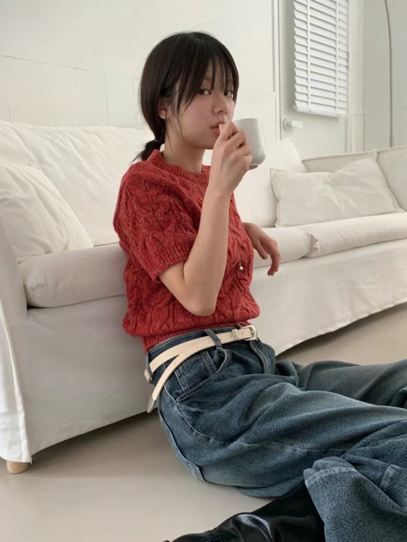 A WEEK韓國直郵女裝新品真品休閑熱賣推薦時尚職業24秋冬針織衫A WEEK針織衫