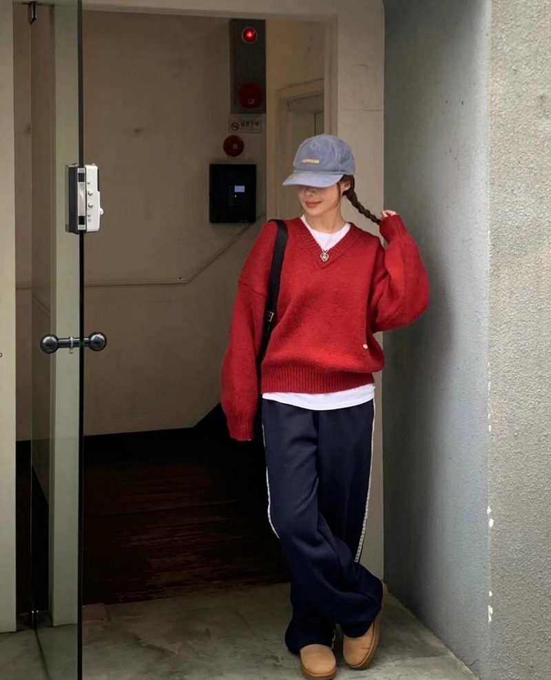 BLACKGHOBI韓國直郵東大門實拍女裝新品時尚人氣24秋冬針織衫BLACKGHOBI針織衫