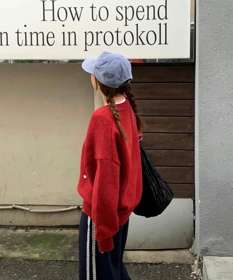 BLACKGHOBI韓國直郵東大門實拍女裝新品時尚人氣24秋冬針織衫BLACKGHOBI針織衫