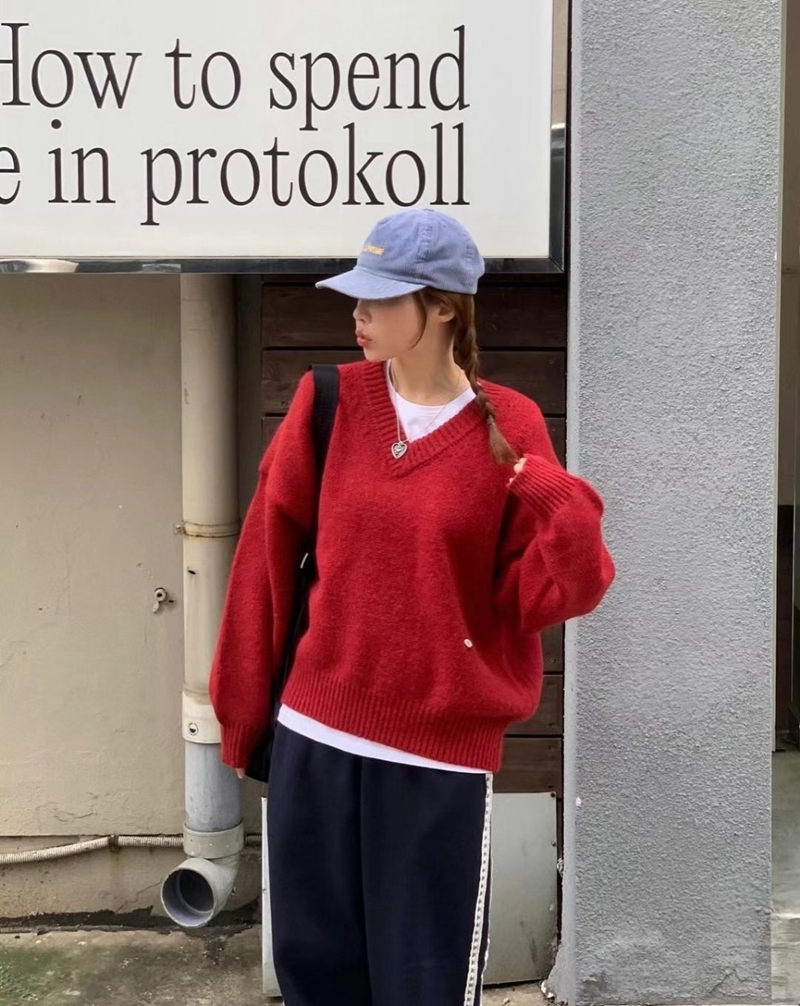 BLACKGHOBI韓國直郵東大門實拍女裝新品時尚人氣24秋冬針織衫BLACKGHOBI針織衫圖色3