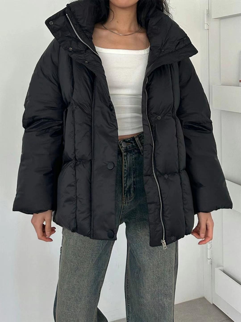 LIMITED韓國直郵東大門代購女裝新款真品職業人氣短款棉服填充LIMITED短款棉服