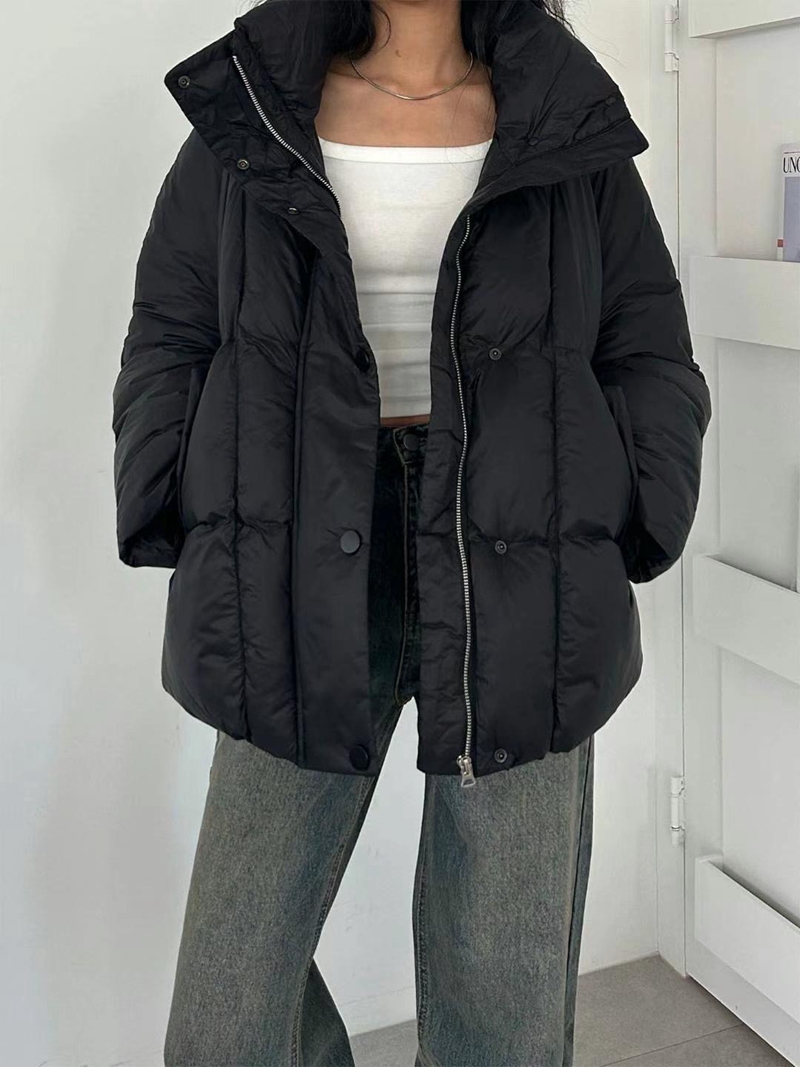 LIMITED韓國直郵東大門代購女裝新款真品職業人氣短款棉服填充LIMITED短款棉服