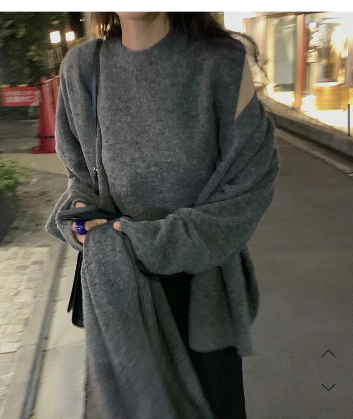 GROW韓國直郵東大門代購女裝新款真品時尚人氣套裝羊毛開衫GROW/WHERE'LL套裝