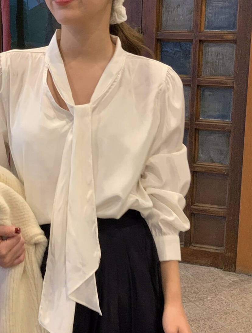 LETAILOR韓國直郵東大門實拍女裝新款推薦人氣24秋冬襯衫蕾絲衫LETAILOR襯衫/蕾絲衫