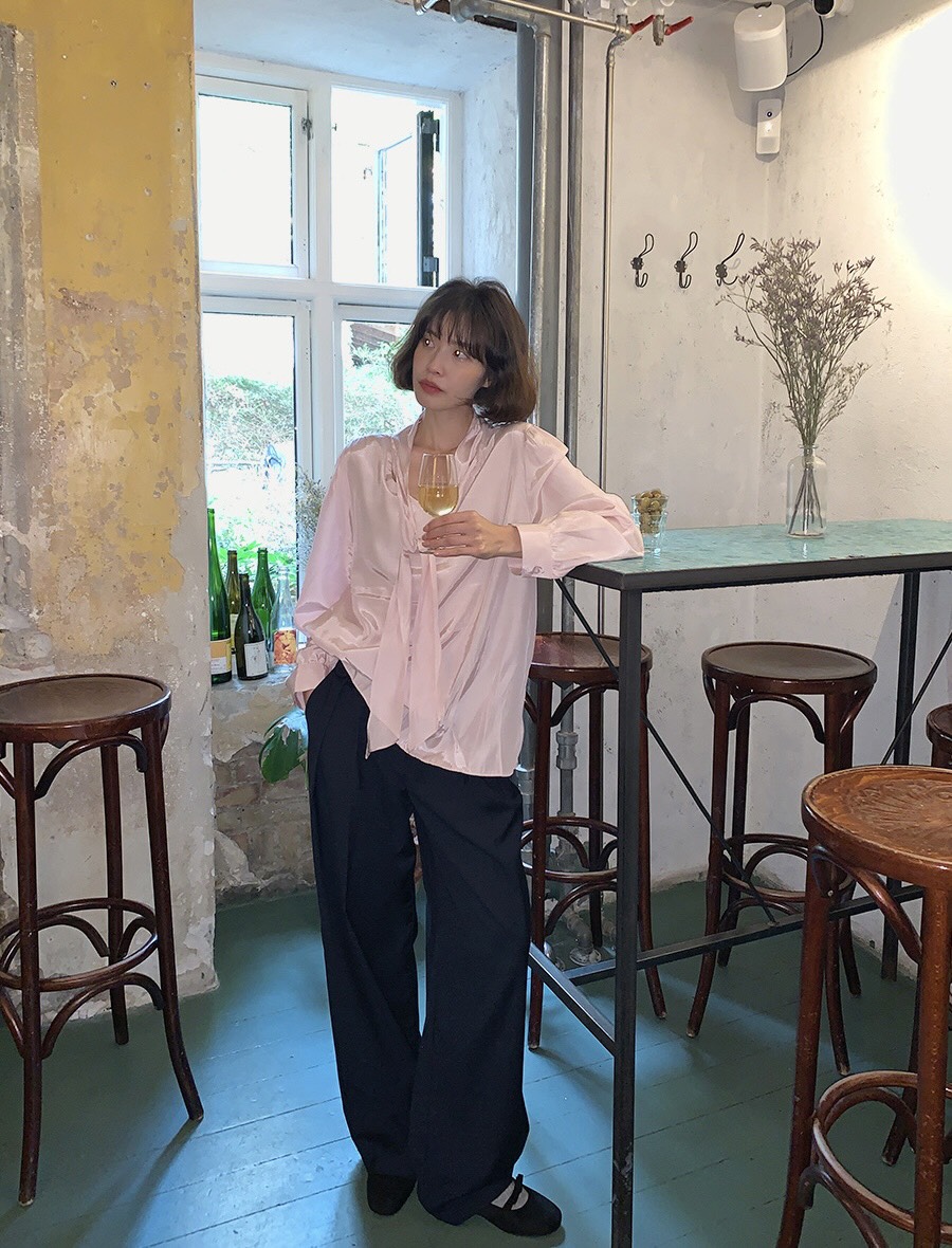 LETAILOR韓國直郵東大門實拍女裝新款推薦人氣24秋冬襯衫蕾絲衫LETAILOR襯衫/蕾絲衫