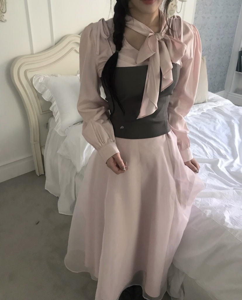 LETAILOR韓國直郵女裝新款真品人氣襯衫蕾絲衫兩面可穿雙面LETAILOR襯衫/蕾絲衫
