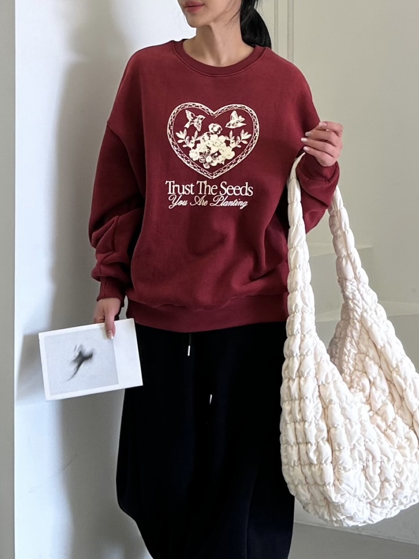 GLAM MOCHA韓國直郵東大門代購女裝新款人氣職業推薦24秋冬衛衣SIERRA衛衣圖色2