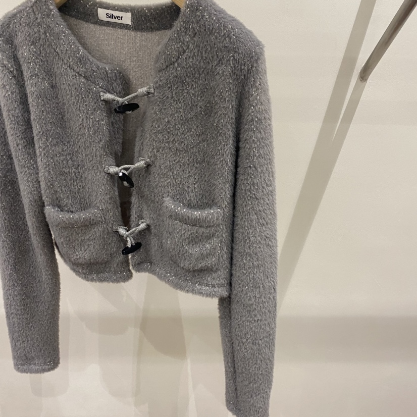 Silver直郵韓國代購女裝新品職業人氣真品24秋冬上衣開衫SILVER上衣