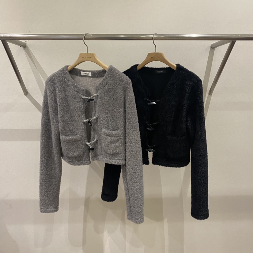 Silver直郵韓國代購女裝新品職業人氣真品24秋冬上衣開衫SILVER上衣