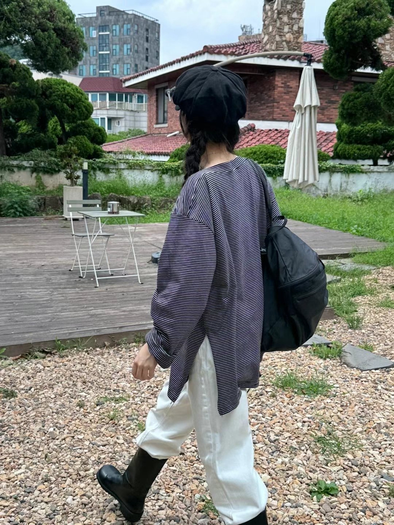There’s韓國直郵東大門代購女裝新品熱賣24秋冬休閑長袖T恤There’s長袖T恤