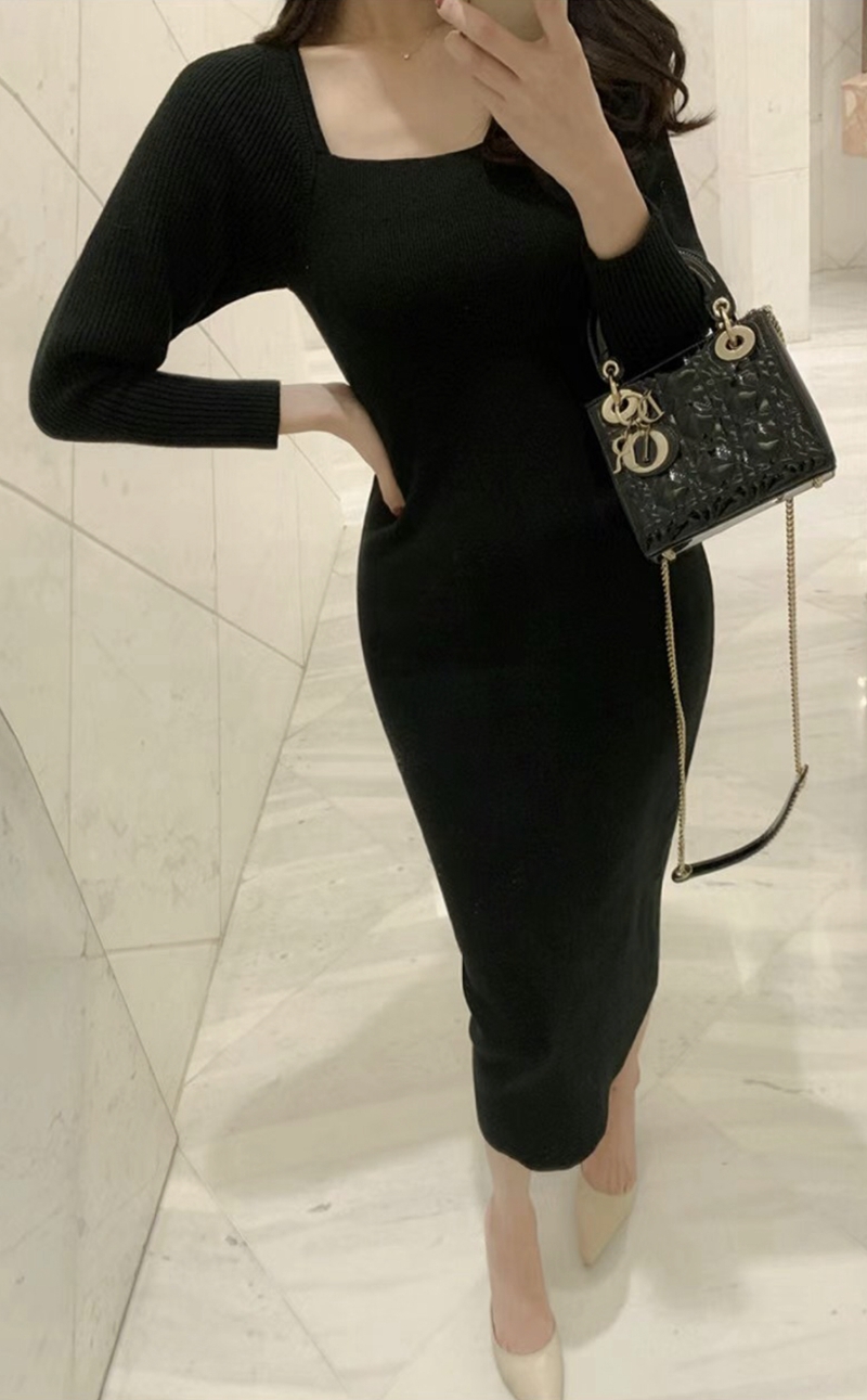 NYMPH直郵韓國代購女裝新款24秋冬真品人氣推薦休閑連衣裙NYMPH連衣裙