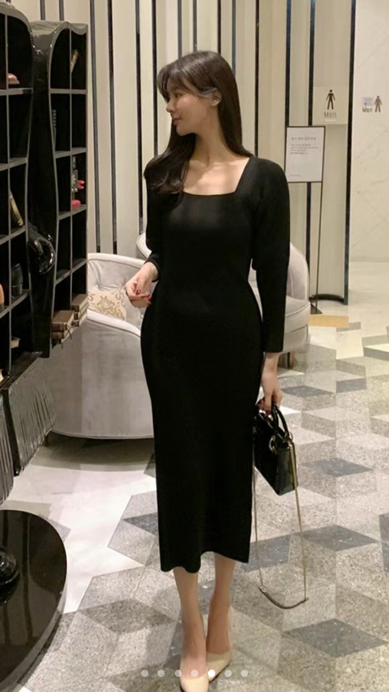 NYMPH直郵韓國代購女裝新款24秋冬真品人氣推薦休閑連衣裙NYMPH連衣裙圖色2