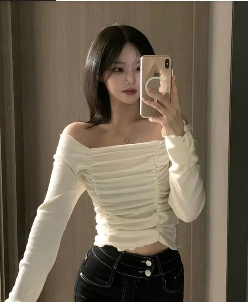 AFARRIER韓國直郵東大門實拍女裝新款24秋冬推薦長袖T恤羊毛AFARRIER長袖T恤圖色3