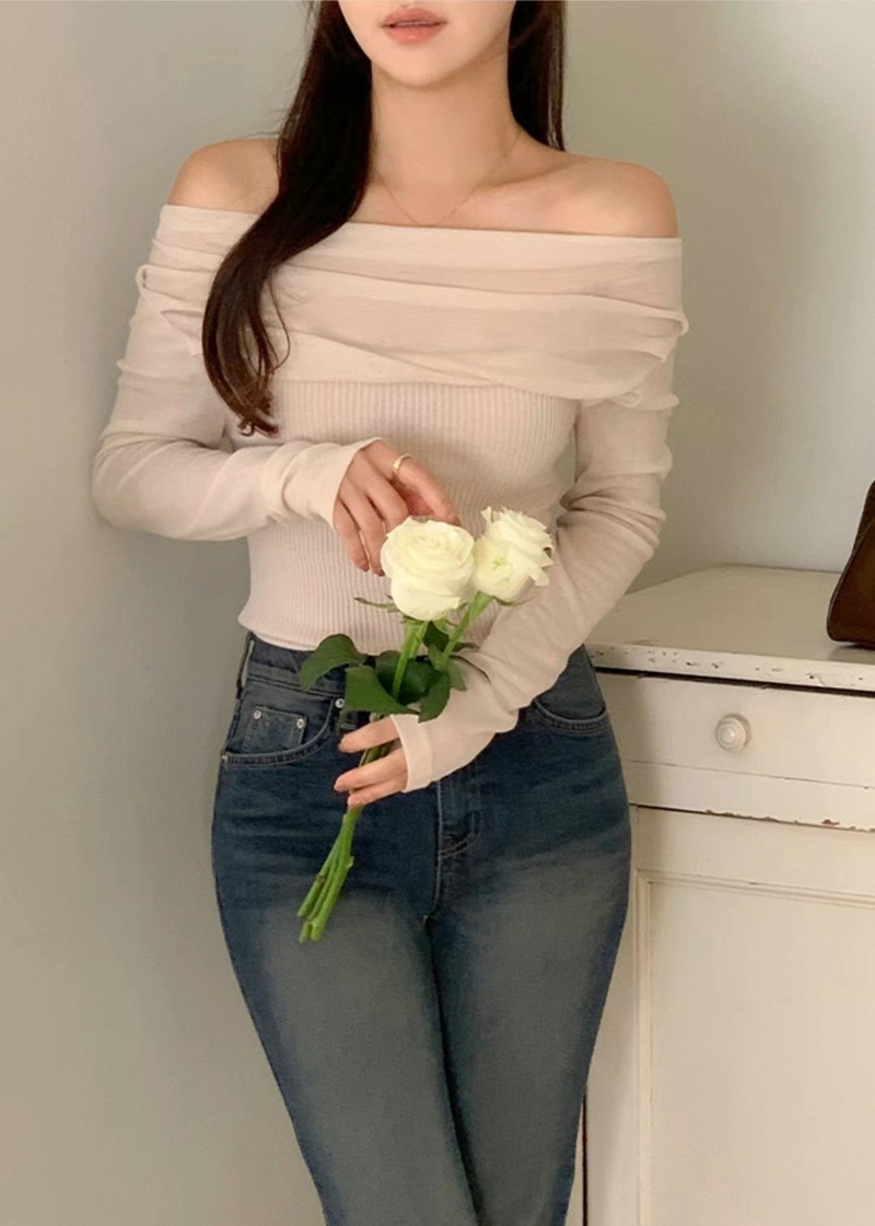 AFARRIER直郵韓國代購女裝新品推薦職業24秋冬人氣長袖T恤AFARRIER長袖T恤