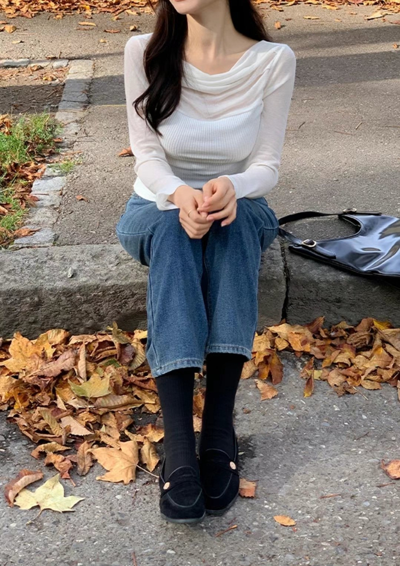 AFARRIER直郵韓國代購女裝新品推薦職業24秋冬人氣長袖T恤AFARRIER長袖T恤