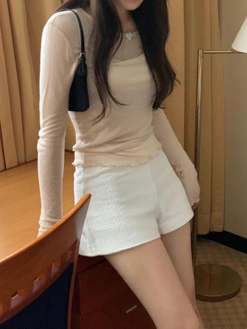 AFARRIER韓國直郵東大門代購女裝新品熱賣真品推薦短褲花呢AFARRIER短褲