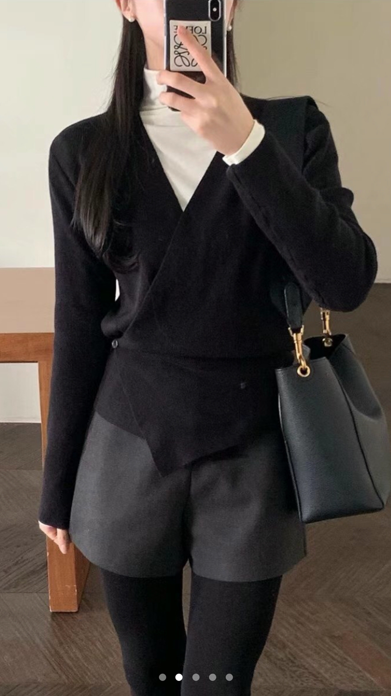 NYMPH韓國直郵東大門實拍女裝新品休閑熱賣真品時尚職業針織衫NYMPH針織衫圖色2