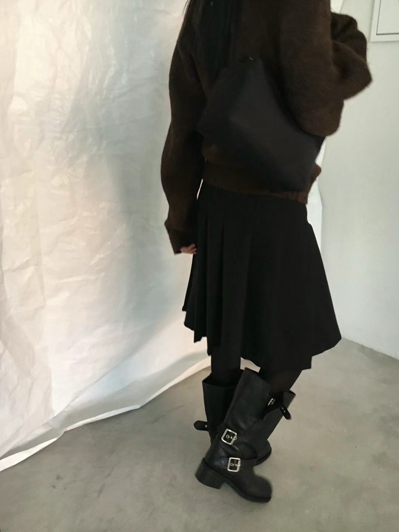 AVANDACE韓國直郵東大門實拍女裝新款24秋冬半身裙中短裙AVANDACE半身裙/中短裙
