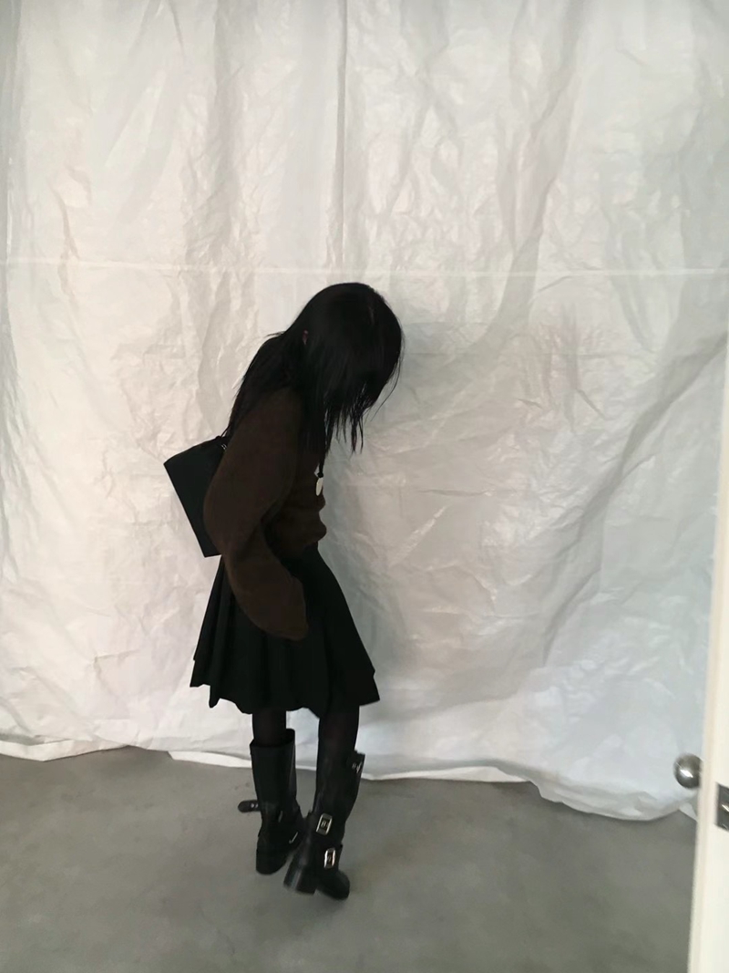 AVANDACE韓國直郵東大門實拍女裝新款24秋冬半身裙中短裙AVANDACE半身裙/中短裙
