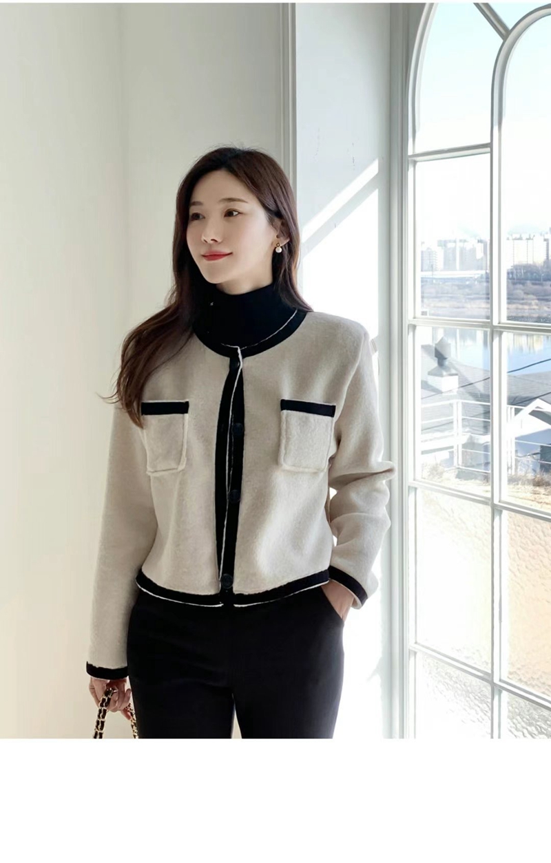 STAY ONE MORE韓國直郵東大門代購女裝新品人氣針織衫開衫STAY ONE MORE針織衫圖色1