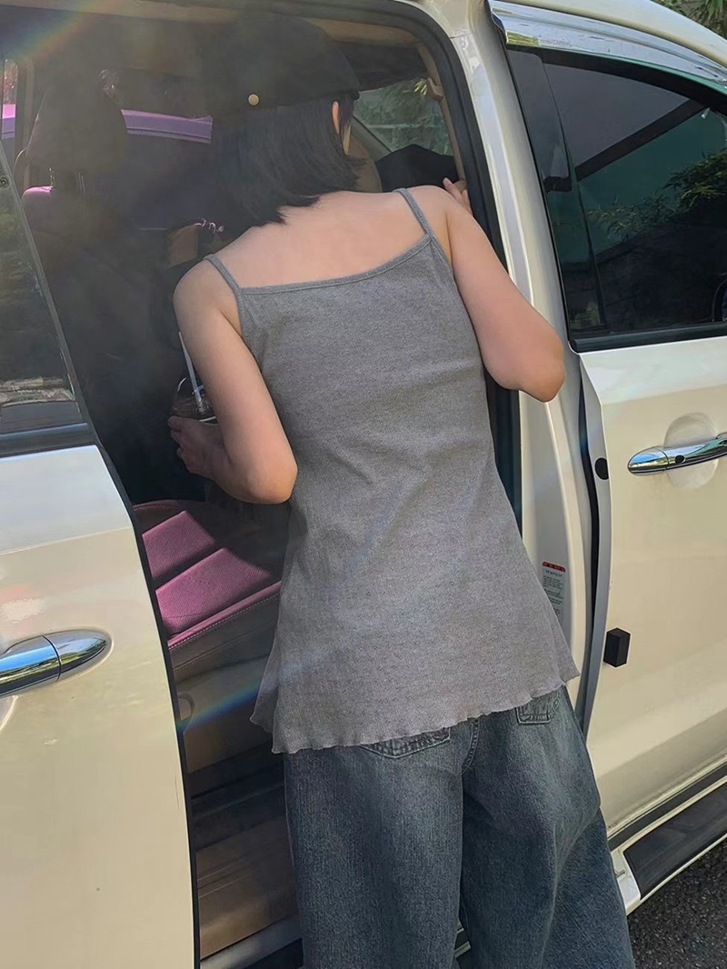 STAY ONE MORE直郵韓國代購女裝新品真品24秋冬吊帶背心STAY ONE MORE吊帶/背心