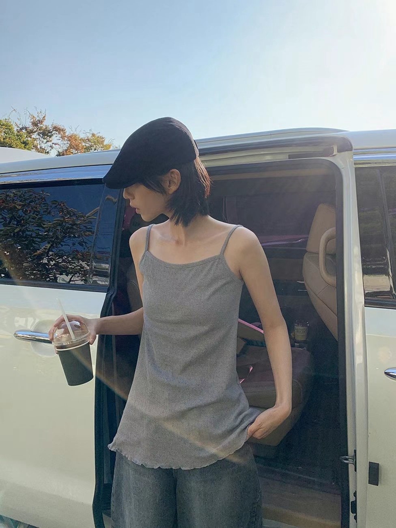 STAY ONE MORE直郵韓國代購女裝新品真品24秋冬吊帶背心STAY ONE MORE吊帶/背心圖色3