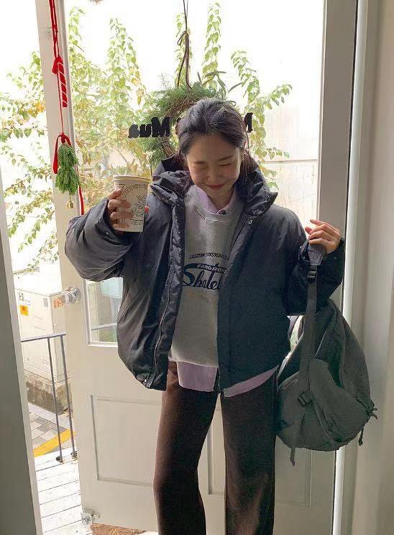 TAILS韓國直郵東大門代購女裝新品真品人氣休閑推薦短款棉服TAILS短款棉服