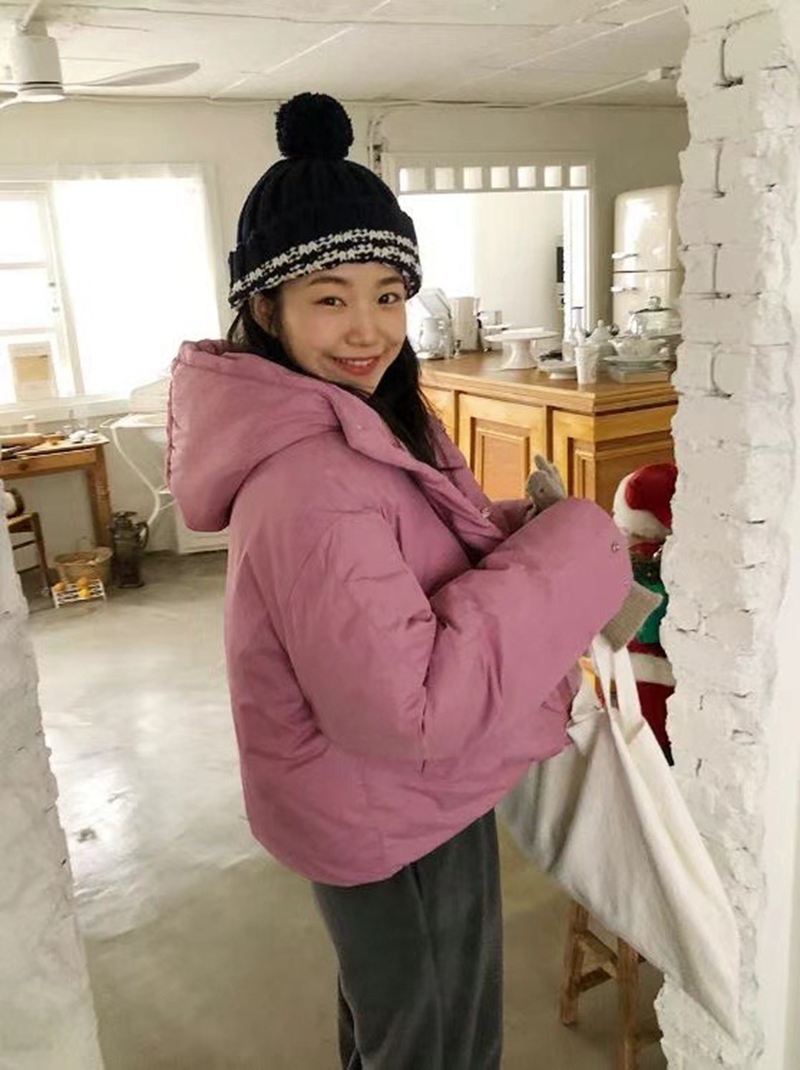TAILS韓國直郵東大門代購女裝新品真品人氣休閑推薦短款棉服TAILS短款棉服