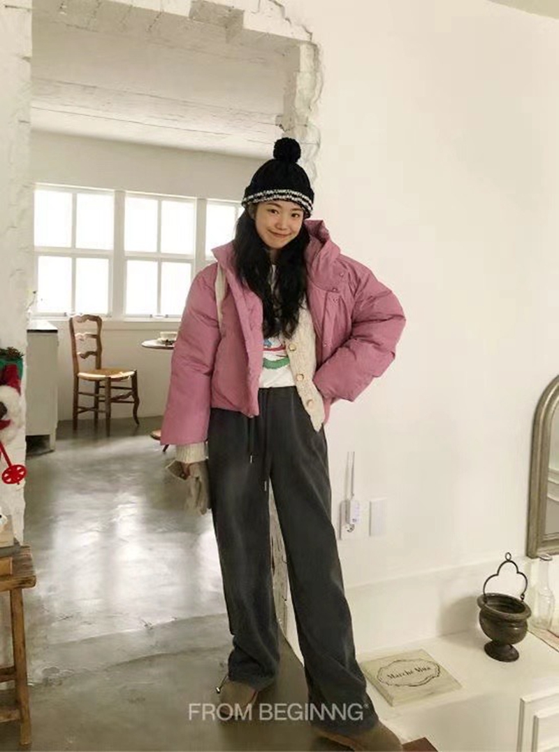 TAILS韓國直郵東大門代購女裝新品真品人氣休閑推薦短款棉服TAILS短款棉服
