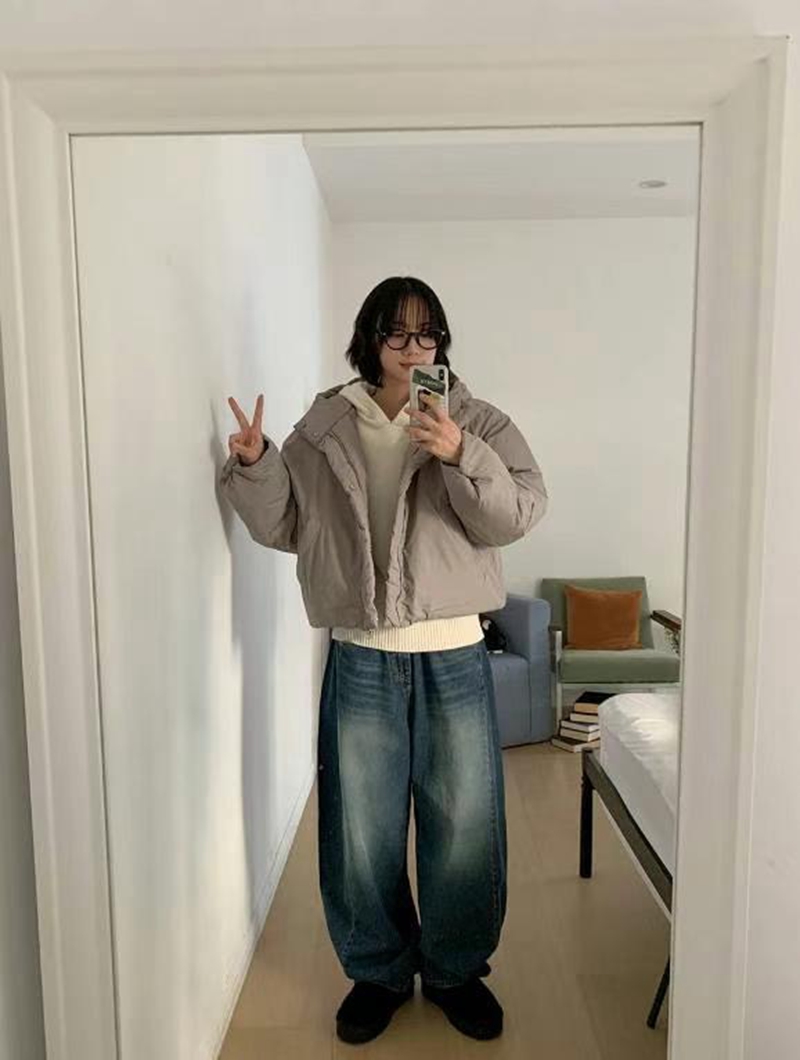 TAILS韓國直郵東大門代購女裝新品真品人氣休閑推薦短款棉服TAILS短款棉服