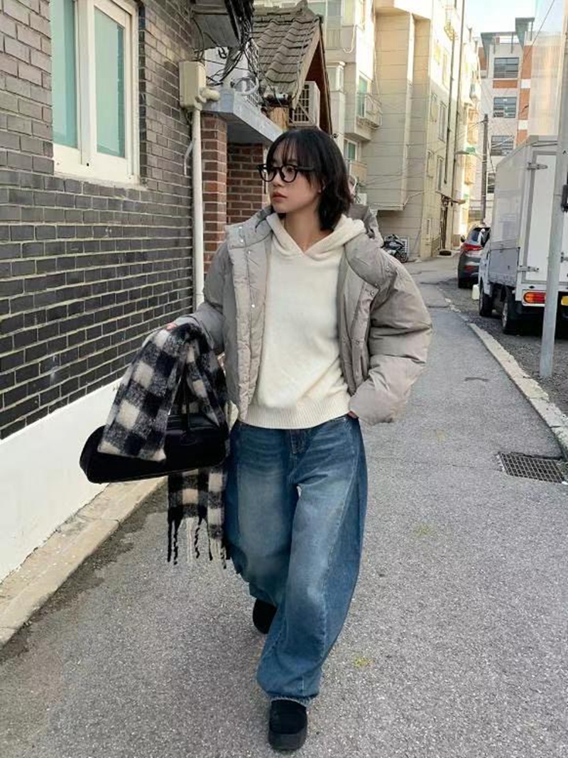 TAILS韓國直郵東大門代購女裝新品真品人氣休閑推薦短款棉服TAILS短款棉服
