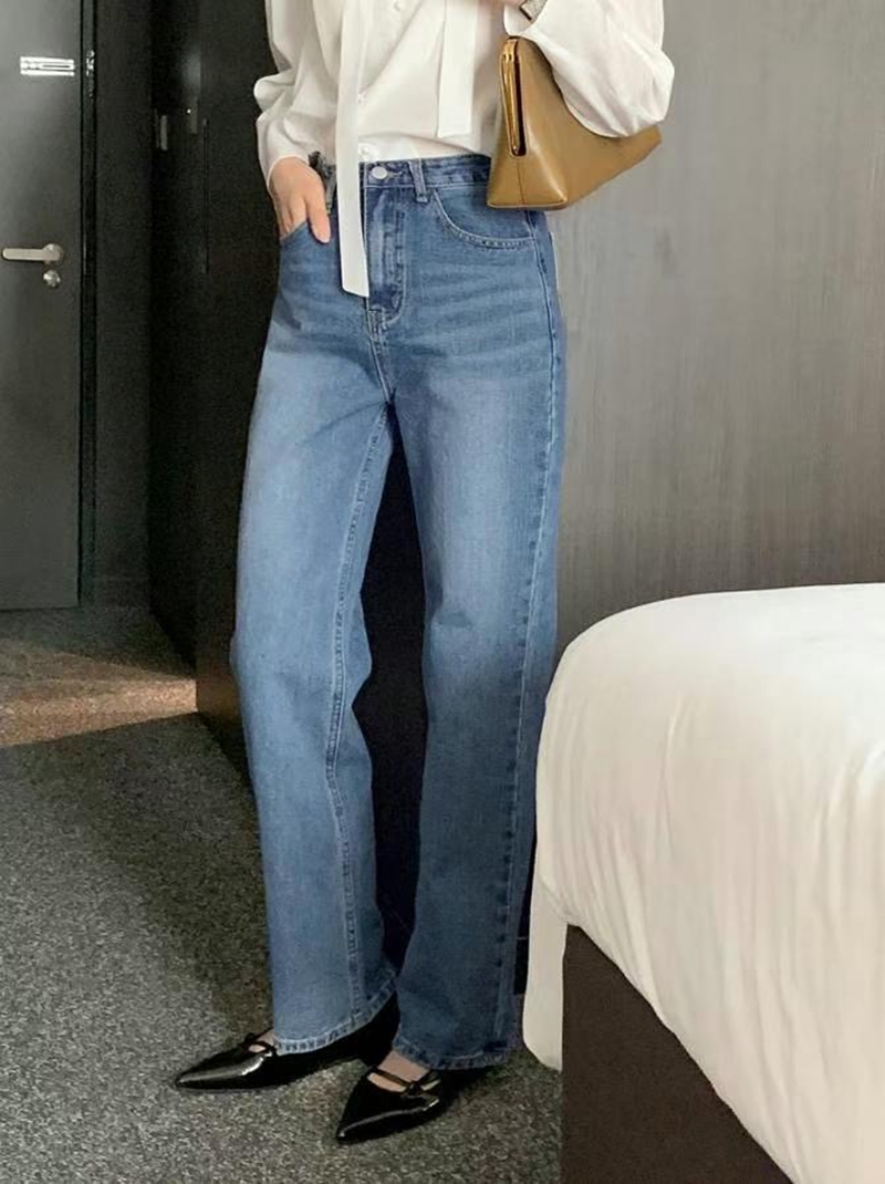 TAILS韓國直郵東大門代購女裝新款時尚真品人氣職業休閑牛仔褲TAILS牛仔褲