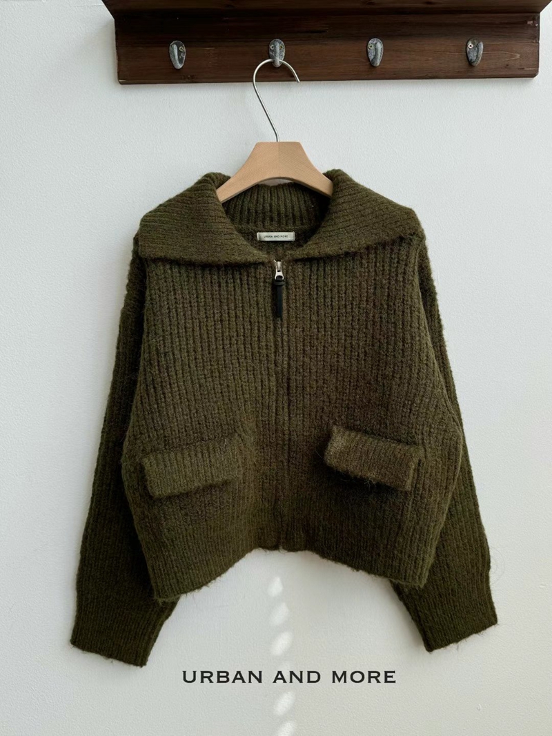 URBANANDMORE直郵韓國代購女裝新品24秋冬熱賣推薦針織衫URBANANDMORE針織衫圖色2