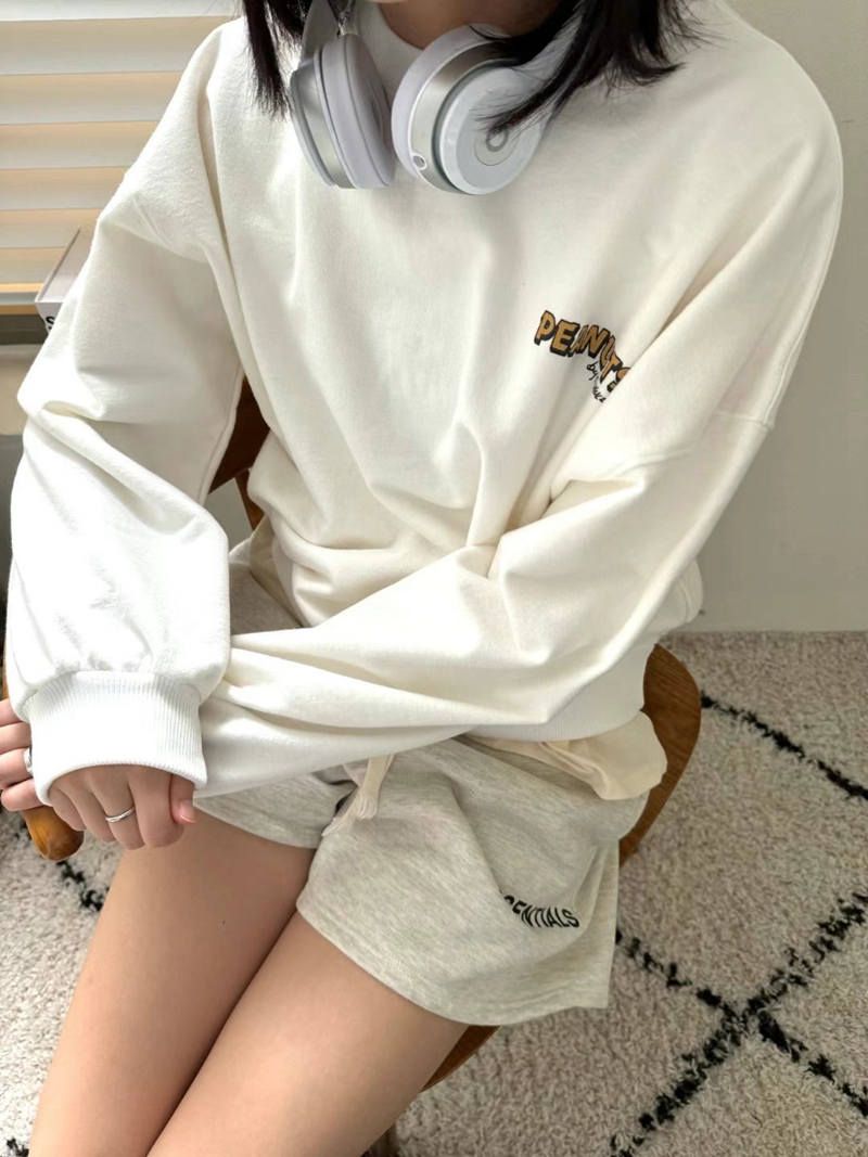 URBANANDMORE韓國直郵女裝新品時尚真品24秋冬休閑衛衣羊絨URBANANDMORE衛衣