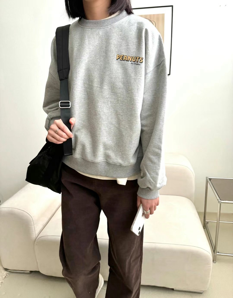 URBANANDMORE韓國直郵女裝新品時尚真品24秋冬休閑衛衣羊絨URBANANDMORE衛衣圖色3