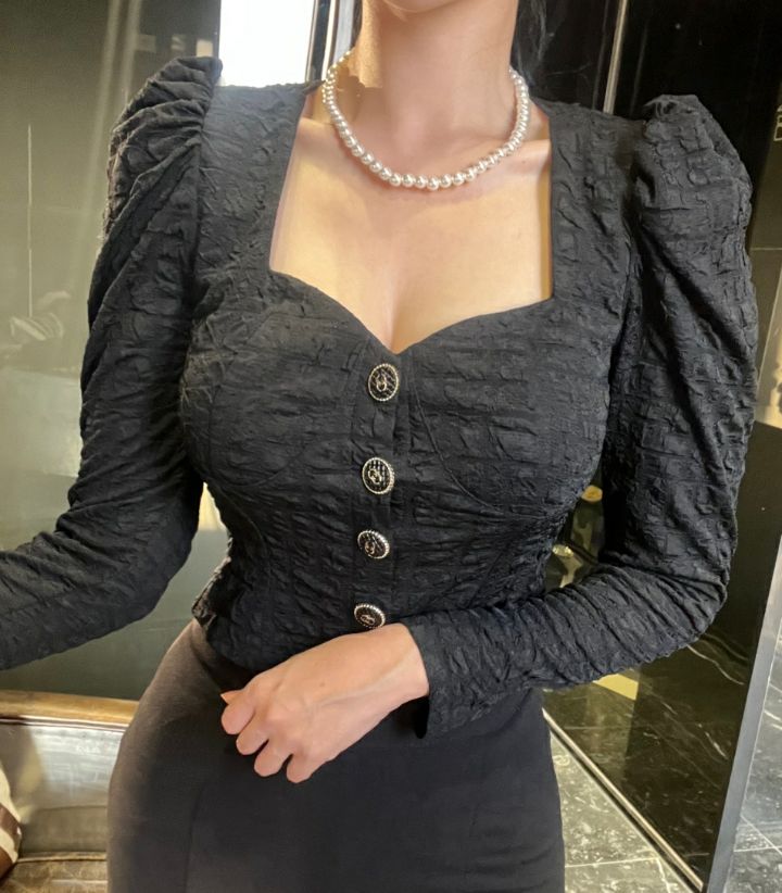 high heels韓國直郵東大門代購女裝新款熱賣推薦襯衫蕾絲衫HIGH HEELS襯衫/蕾絲衫