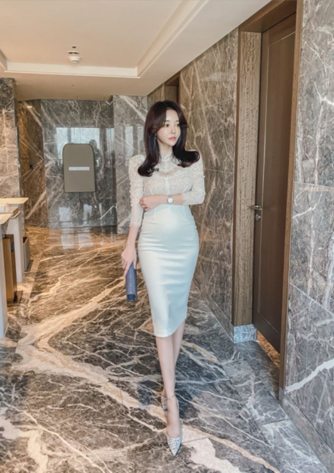 high heels直郵韓國代購女裝新品24秋冬推薦真品休閑連衣裙HIGH HEELS連衣裙
