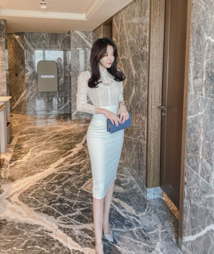 high heels直郵韓國代購女裝新品24秋冬推薦真品休閑連衣裙HIGH HEELS連衣裙