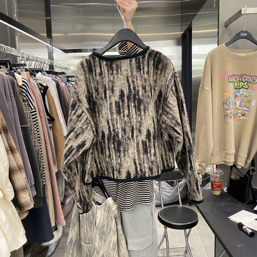 KirKe韓國直郵東大門代購女裝新品職業推薦24秋冬夾克開衫KIRKE夾克