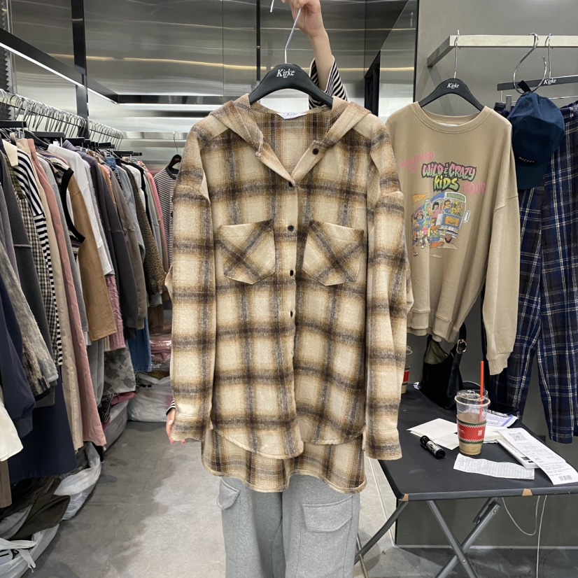 KirKe韓國直郵女裝新品時尚人氣推薦熱賣24秋冬襯衫蕾絲衫KIRKE襯衫/蕾絲衫圖色2