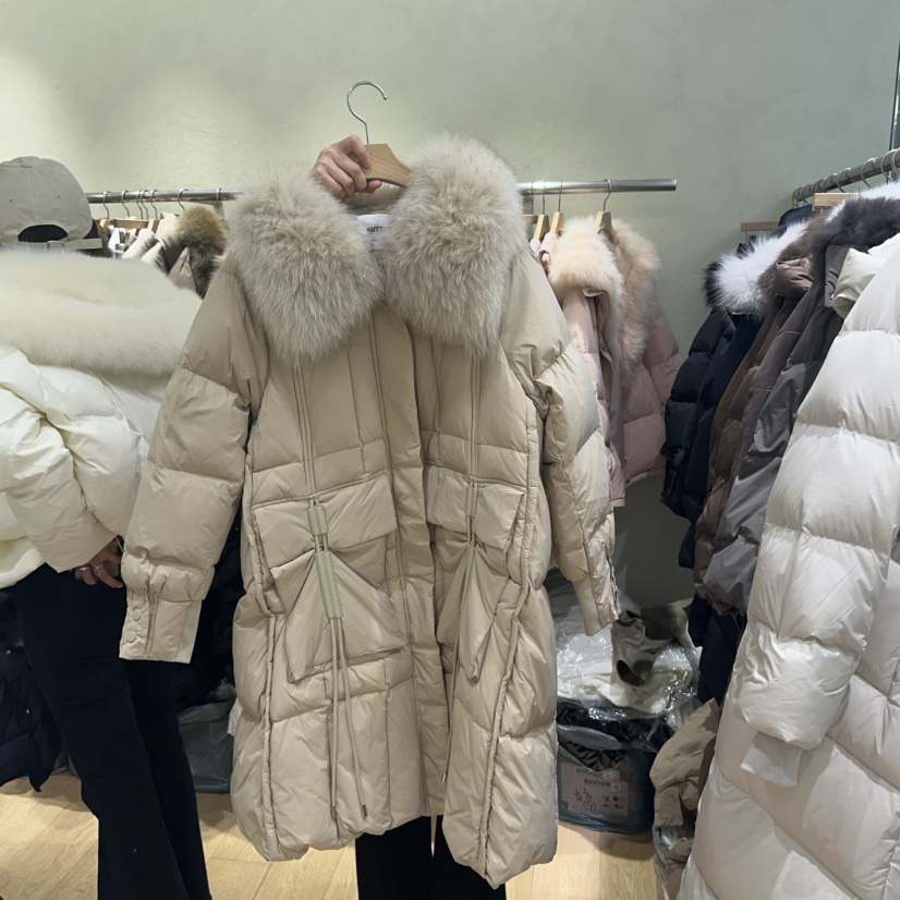 Butter-P直郵韓國代購女裝新款休閑真品24秋冬長款羽絨服絨BUTTER-P長款羽絨服圖色4
