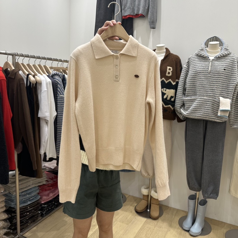 FURE韓國直郵東大門代購女裝新款人氣真品休閑24秋冬針織衫羊毛Remaking/URBANSTORY針織衫圖色2