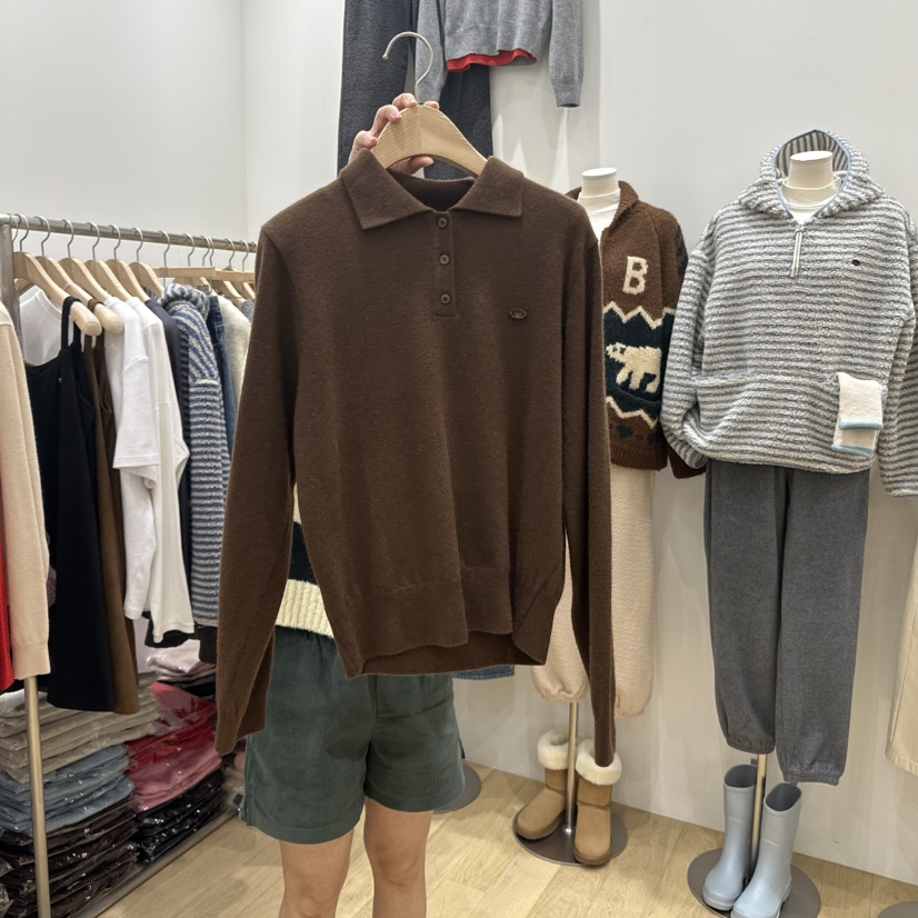 FURE韓國直郵東大門代購女裝新款人氣真品休閑24秋冬針織衫羊毛Remaking/URBANSTORY針織衫圖色3