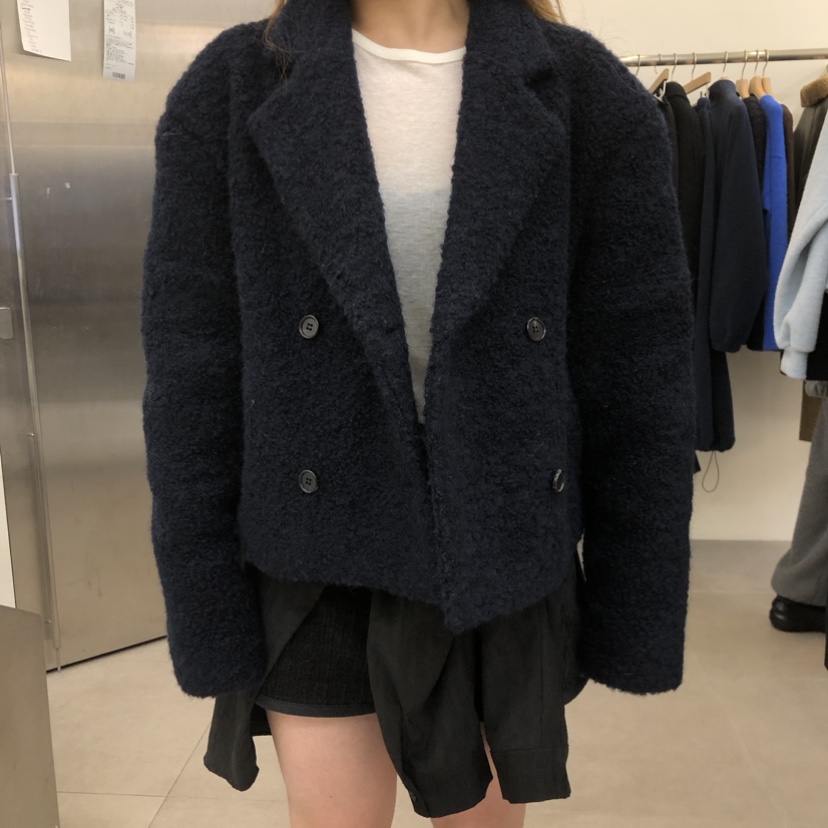 MOIBLE直郵韓國代購女裝新款熱賣真品推薦時尚休閑24秋冬夾克PORTS MOSS夾克圖色1