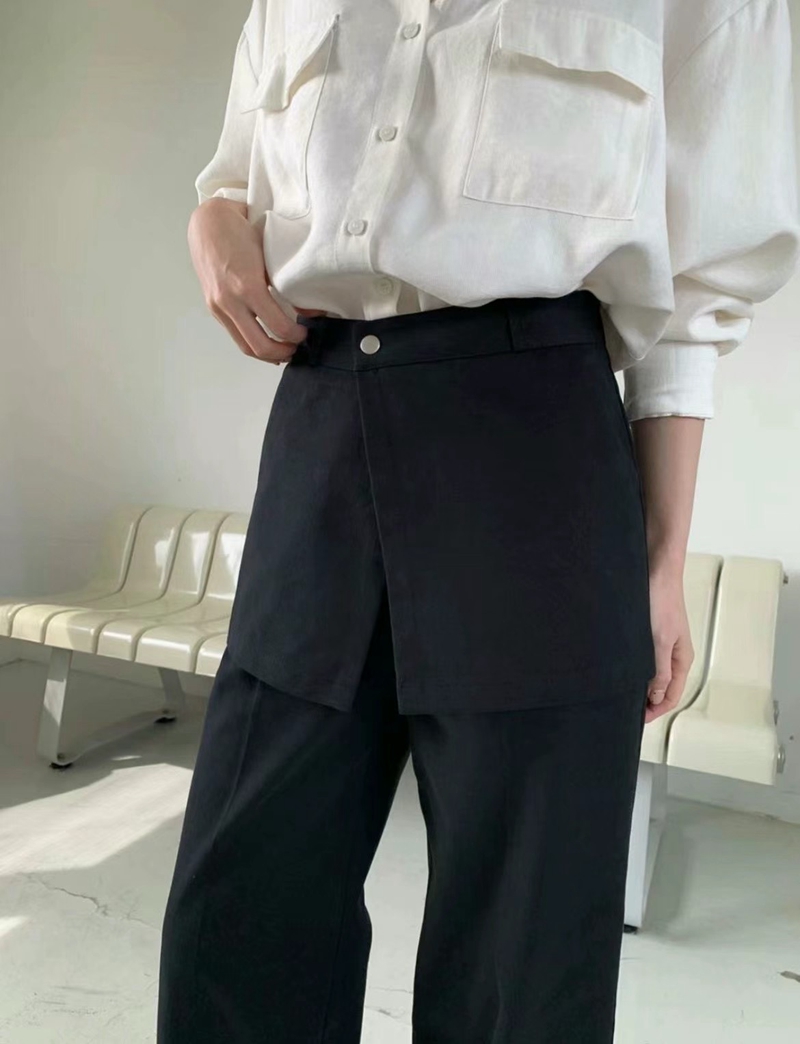 SAGE直郵韓國代購女裝新款休閑推薦熱賣真品時尚裙褲可拆卸SAGE裙褲