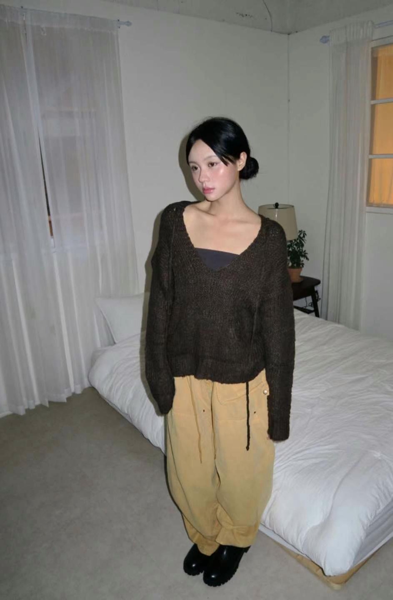1OR2直郵韓國代購女裝新款人氣24秋冬推薦職業休閑休閑褲OOTJ/1OR2休閑褲