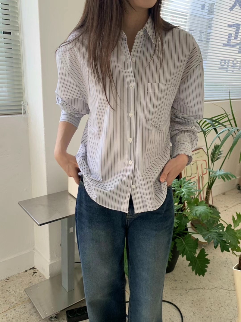 SAGE韓國直郵女裝新品24秋冬熱賣人氣真品推薦襯衫蕾絲衫SAGE襯衫/蕾絲衫圖色1