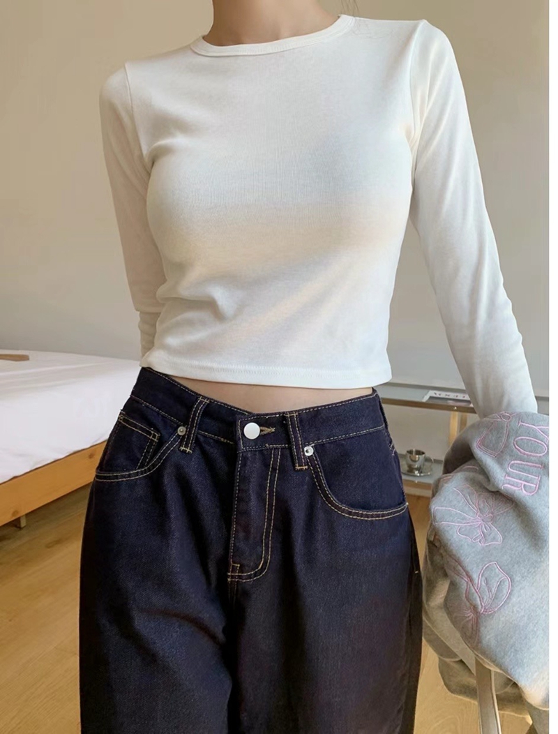SAGE韓國直郵東大門代購女裝新品休閑時尚24秋冬人氣長袖T恤SAGE長袖T恤