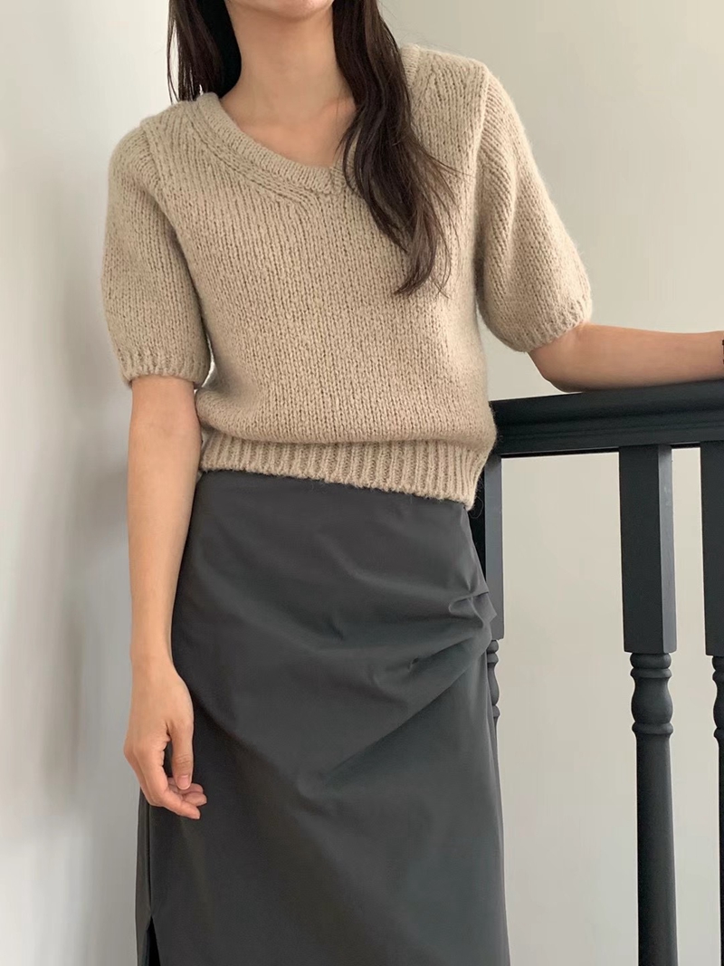 HIDEWAY韓國直郵女裝新品時尚真品人氣職業熱賣針織衫羊駝毛HIDEWAY針織衫圖色2