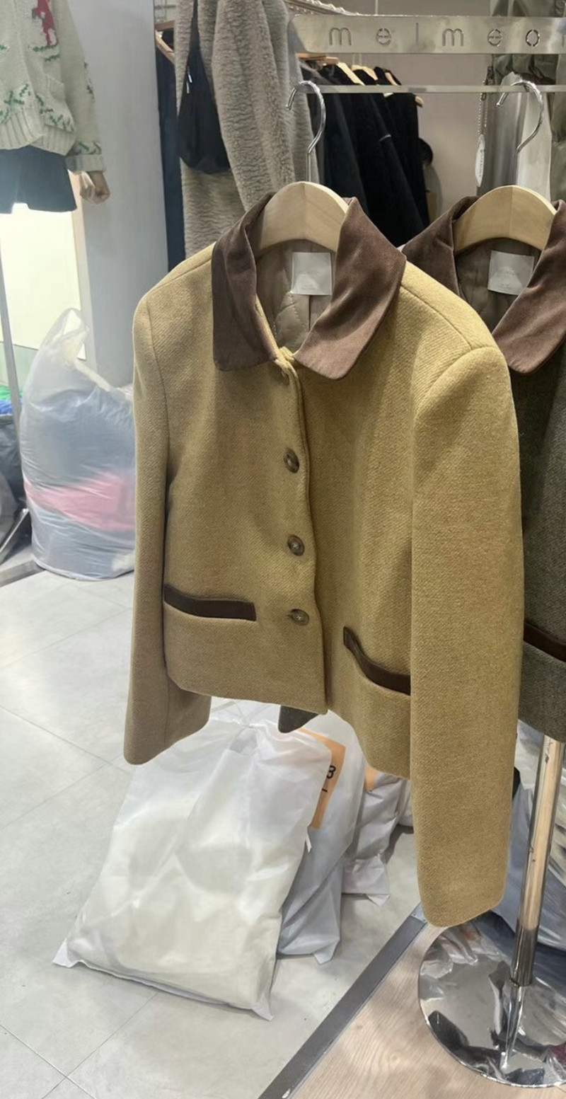 MELMEONT韓國直郵東大門實拍女裝新款時尚職業真品24秋冬夾克MELMEONT夾克